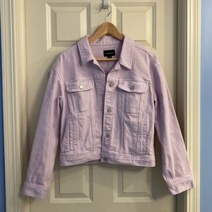 NWOT j crew purple denim jacket